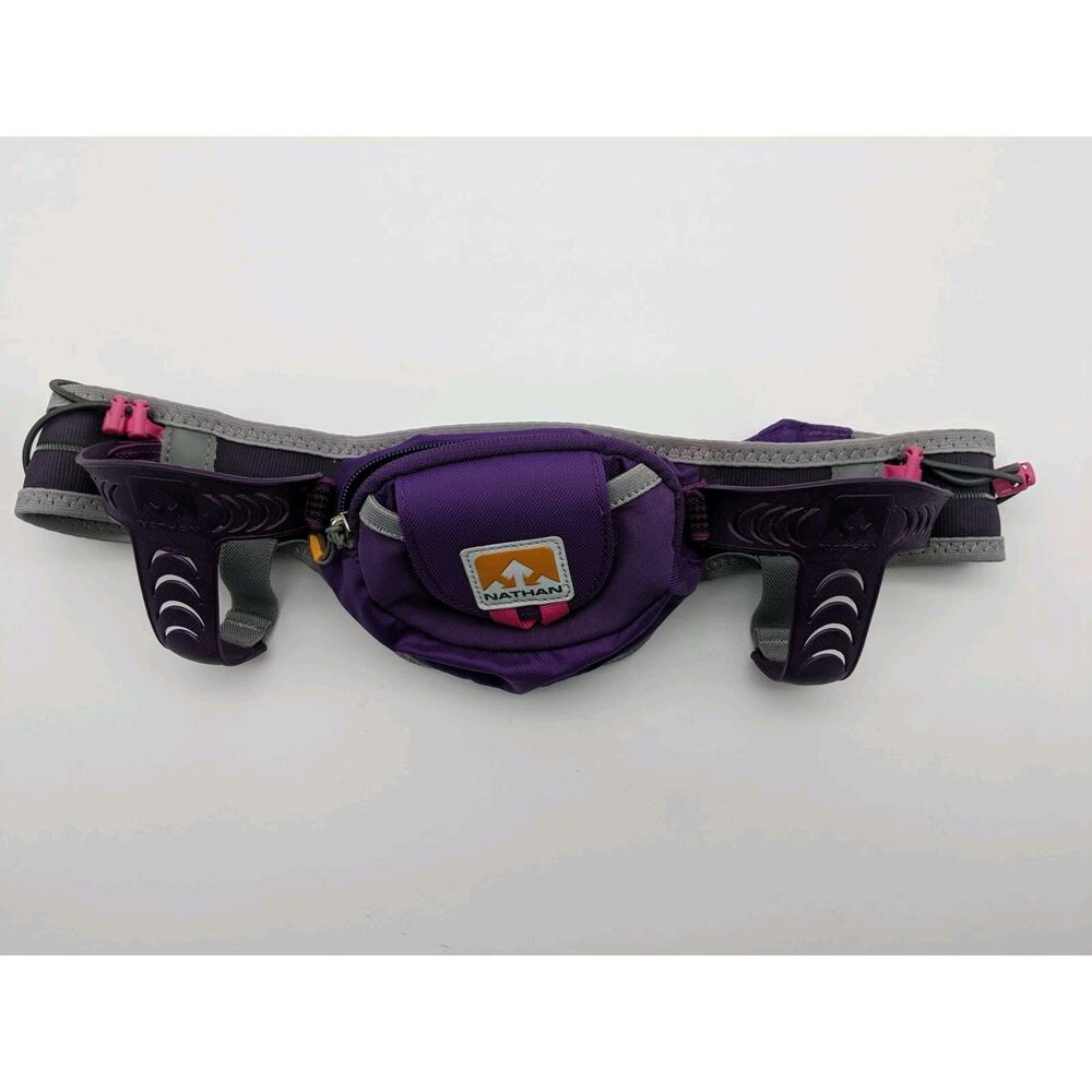 Nathan Hydration Belt ONLY holds water bottles Adjustable Waist Run Hike *See